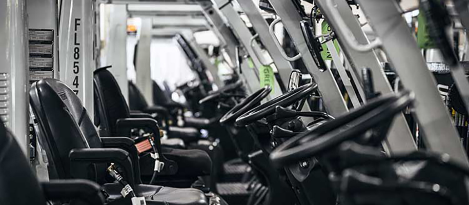 Row of UniCarriers Forklifts