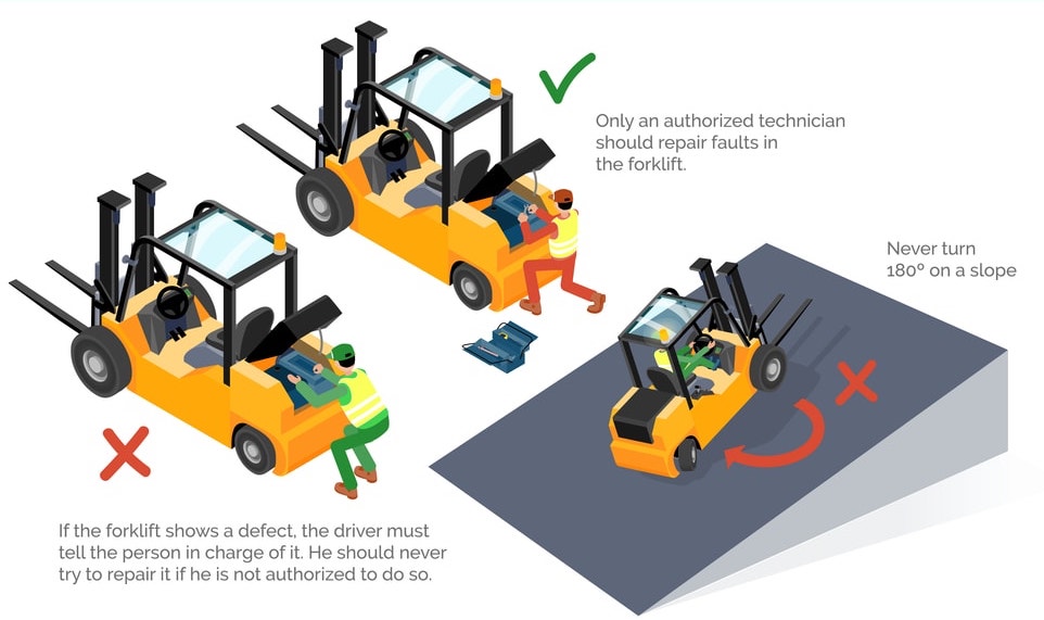 Repair Damaged Forklift